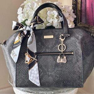 KATE SPADE NY PARLIAMENT SQUARE SAVANNAH CROSSBODY FEATURING SNAKE PRINT DESIGN